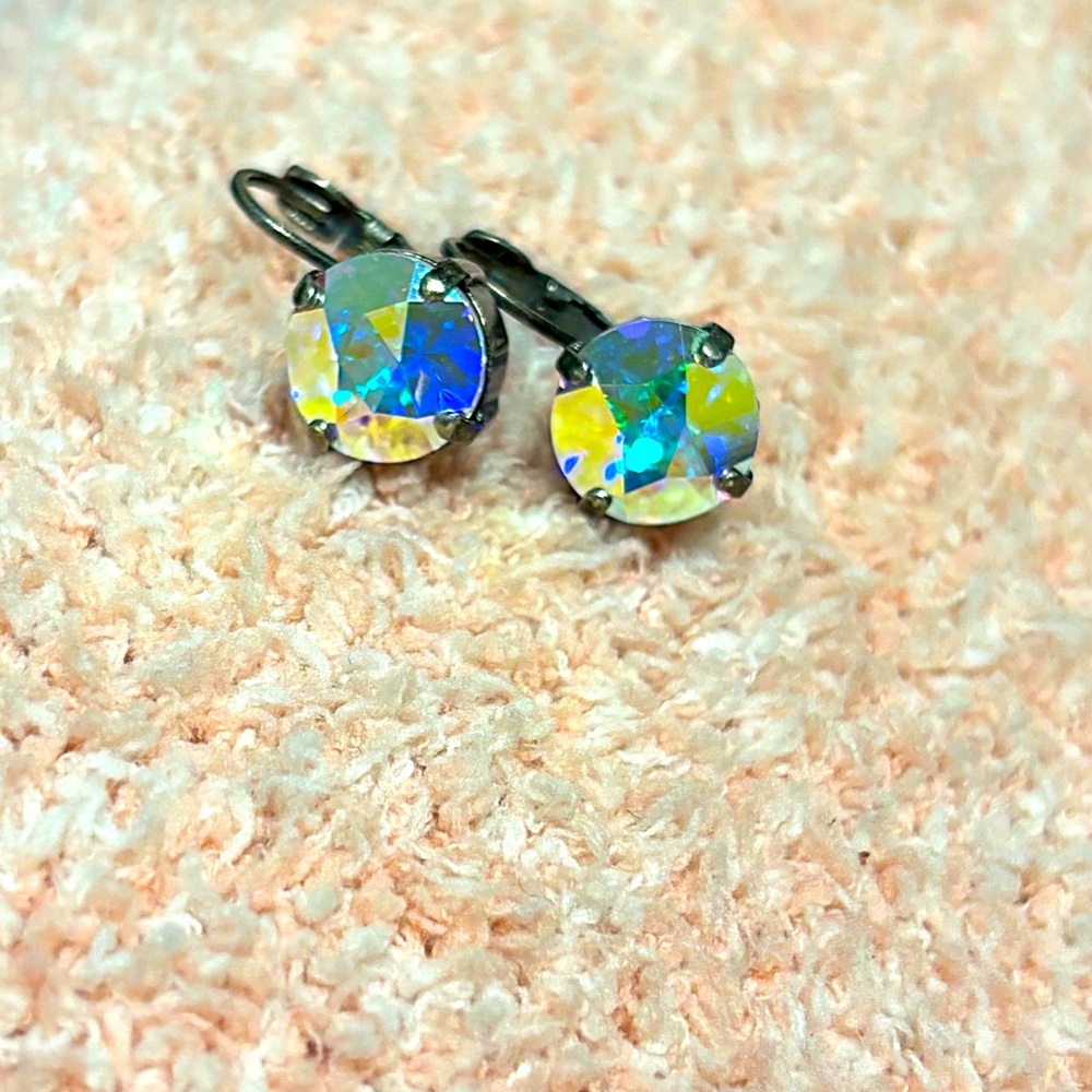 Sabika Crystal AB Drop Earrings